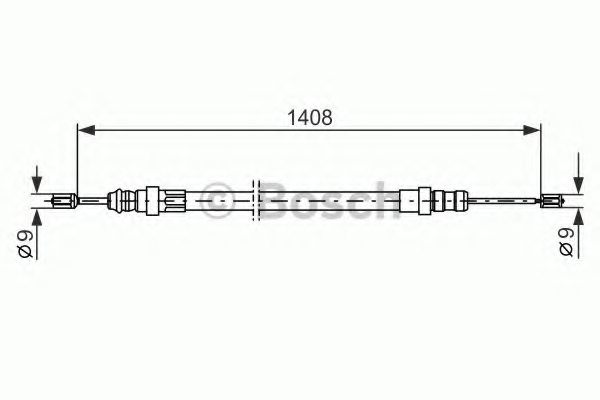 BOSCH 1 987 477 488 Cable, parking brake